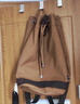 双肩包男旅行背包男女学生书包水桶包休闲CSqy户外复古双肩包jd 咖啡色 实拍图