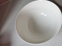 浩雅景德镇陶瓷碗具套装陶瓷米饭碗汤碗欧式纯白4.5英寸饭碗 实拍图