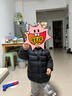 迷你巴拉儿童羽绒服男女童厚款保暖连帽棉服防风保暖羽绒外套【防水透湿】 黑色90001 【白鸭绒-1000+洁净度】 100 【充绒量35.6g】 实拍图