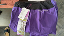 轻功【健将同款】灵波微步AIR四分训练跑步短裤运动透气速干裤子 【男款】墨紫 XL 实拍图
