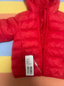 雪中飞（SNOWFLYING）儿童轻薄羽绒服男童保暖防寒新款童装中大童女童薄款冬外套 中国红 110 实拍图