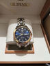 原装正品瑞士劳力土男士手表全自动机械表夜光时尚男表进口金表 间金蓝面 41mm 实拍图