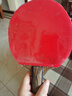 红双喜正胶C7短颗粒胶皮防守乒乓套胶 弧圈旋转变化弹性好 C7正胶套胶 黑色1片 实拍图