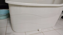 捷贝（Jebe baby）成人浴桶大人泡澡桶沐浴桶加厚全身可坐大号家用带盖浴缸塑料浴盆 象牙白【加厚】1.2米保温盖+水勺 实拍图