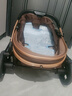 HEGERBABY高端婴儿车0-3岁用折叠可坐可躺带减震新生儿宝宝高景观婴儿车 卡其+安全提篮【新升级顶配款】 实拍图