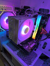 九州风神（DEEPCOOL）玄冰400V5ARGB白色CPU电脑散热器附带硅脂(白化4热管/幻彩ARGB/220W/AG400ARGB WH） 实拍图