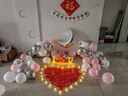 June bride求婚布置室内装饰气球蜡烛灯套装七夕情人节惊喜生日礼物送女友 实拍图