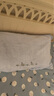 金号纯棉枕巾 家用寝室宿舍吸水吸汗枕巾 加大加厚 80*50cm 刺绣小花 蓝1条 实拍图