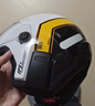 YOHE摩托车电动车头盔男女通用电动车安全帽3C认证头盔 动感黄白 特大码（XL） 实拍图