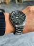 卡西欧（CASIO） 卡西欧(CASIO)手表商务男士运动防水三眼指针时尚石英腕表送男友 黑盘钢带MTP-1374D-1A 实拍图