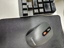 联想（Lenovo） 无线蓝牙双模充电鼠标 蓝牙5.0/3.0 便携办公鼠标人体工学设计 Howard风暴灰充电版 实拍图