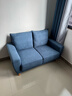 林氏家居公寓简约布艺沙发客厅双人小沙发出租房懒人小户型直排沙发LS075 实拍图