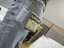马登工装美式复古水洗丹宁牛仔裤直筒宽松阔腿裤日系休闲长裤子男秋 浅蓝 36 实拍图