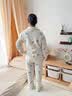 爱宝适月子服秋冬空气棉孕妇睡衣哺乳喂奶衣家居服套装小狗精灵XXL M466 实拍图