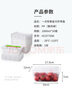 美丽雅 一次性饭盒方形1000ml*50套 快餐外卖打包野餐盒碗加厚带盖塑料 实拍图