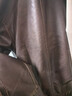 GXG男装美式皮衣男女同款2024秋季新款夹克 棕色 190/XXXL 实拍图