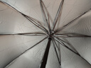 天堂 双人晴雨伞三折 晴雨伞三折10骨超大加固黑胶防晒伞 雾兰灰 实拍图