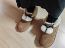 UGG秋季女士舒适蝴蝶结翻折鞋口懒人毛毛鞋1153517CHE|栗色38 实拍图