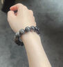 蔓笙手串男盘玩黑曜石手链男士潮流时尚简约学生手环百搭男生手把件 12mm 实拍图