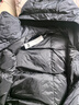优衣库合作款/女装男装PUFFTECH空气棉服连帽外套480064 08 深灰色 2XL 实拍图