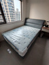 顾家家居（KUKA）京东独家家具卧室百搭耐磨简约奶油风头层黄牛皮双人大床DS8116B 8136海盐蓝1.5m+亚运潮汐垫 实拍图