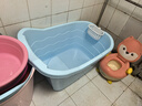 千勤成人洗澡盆加厚儿童洗澡桶大号宝宝家用沐浴桶大人浴缸泡澡桶可坐 【蓝色】建议1.65米内 实拍图