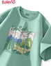 班尼路（Baleno）纯棉短袖男夏季潮流复古油画风青少年个性百搭上衣宽松重磅t恤男 实拍图