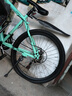 山地自行车女款成人男款男士变速公路减震单车女式初中学生青少年 钢架辐条-灰湖绿【加粗硬叉】 24寸21速 实拍图