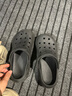 SNOOPY史努比童鞋儿童拖鞋夏季轻便男女童花园沙滩洞洞鞋4950黑色30-31 实拍图