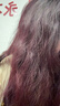 OKCS染发膏 黑紫色染发剂 植物纯潮色免漂自己在家染发雅典娜紫长发装 实拍图