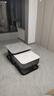 岩板茶几客厅家用茶几桌轻奢风格方形边桌组合可伸缩 黑架灰柜【白岩板+灰岩板】 实拍图