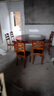 淘邦  实木餐桌 可伸缩折叠实木餐桌椅组合 餐桌餐椅套装吃饭桌子 1.38米胡桃色 一桌六椅 实拍图