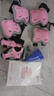 斯威（SWAY）轮滑鞋儿童女溜冰鞋男童专业滑冰旱冰鞋成人初学者直排轮T13MAX 樱粉闪光+防护7件套装+一体支架 S (平时鞋码27-31)适合3-6岁 晒单实拍图