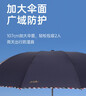 天堂 加大雨伞三折 晴雨两用商务伞10骨大雨伞男女 天际灰 实拍图