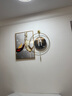 宜巢免打孔挂钟轻奢餐厅装饰画现代简约带钟表组合挂画饭厅背景墙壁画 大展宏图【50*70+50钟表/带摆】 实拍图