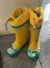 柠檬宝宝儿童雨鞋高筒女童男孩防水防滑橡胶雨靴学生水鞋 黄色异次元 26 实拍图