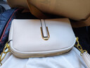 斜挎包包女2026新款女包时尚百搭手机包软皮休闲简约单肩包小方包 米白色 实拍图
