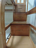 临稚胡桃木 儿童上下床实木高低床双层床上下铺床两层木床子母床 梯柜高箱款 上铺宽1.3米下铺宽1.5米 实拍图
