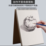 涂涂鱼A4/160g牛皮素描纸绘画本素描本美术生专用速写本加厚纸卡竖翻线圈本老师推荐 实拍图