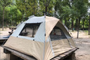 京东京造公园速开帐篷2.8平弹压速开防风防晒便携户外露营装备流沙金 实拍图
