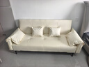 韶宜沙发床一体两用2025新款双人沙发家用客厅大象耳朵猫爪皮卧室沙发 猫抓皮【米白色】耐磨易清洁 含乳胶层（三人1.7m)送抱枕*2-可折叠 实拍图