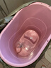 捷贝（Jebe baby）高位成人泡澡桶浴桶家用塑料洗澡桶大人加厚保温汗蒸沐浴盆洗澡盆 【加厚】粉-无盖+大礼包 实拍图
