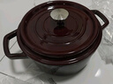 京东京造 珐琅锅 铸铁汤锅炖锅微压海鲜锅煮锅煲汤乔迁礼物 24cm珊瑚红 实拍图
