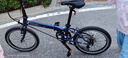 大行（DAHON）经典P8折叠自行车成人20英寸8速男女式通勤运动单车KBC083 渐变蓝【经典版】 实拍图