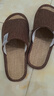 洁丽雅亚麻拖鞋男夏季居家室内家居四季棉麻男士防滑防臭布拖鞋家用静音 咖啡【吸汗防臭】 42-43 【适合41-42】 实拍图