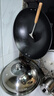 陆铁陆川铁锅生铁铸铁锅加厚家用炒菜锅无涂层不粘锅燃气适用大铁锅 双耳圆底 50cm （带盖铲）已开锅 实拍图