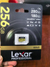 雷克沙（Lexar）256GB TF（MicroSD）存储卡 U3 V60 A1 读280MB/s 写180MB/s 高速内存卡 4K超清录制（GOLD） 实拍图
