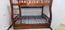 美念胡桃木儿童上下床实木高低床双层床上下铺床两层木床子母床 胡桃色【爬梯款】床+床垫+书架+双抽 上铺宽115cm下铺宽135cm 实拍图