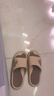 回力运动拖鞋男浴室内户外不易滑厚底凉拖鞋HL39391棕色41-42码 实拍图