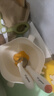 COOKSS婴儿蛋花辅食碗新生儿喂水喂奶训练吃饭硅胶吸盘碗宝宝餐盘 实拍图